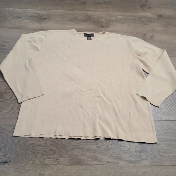 Banana Republic Sweater Men Extra Large Beige Classiccore Preppy Casual Academia - Picture 2 of 7